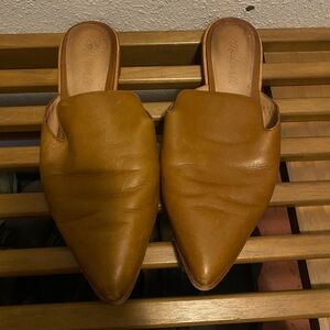 Madewell Women’s Tan Leather Slide Mule